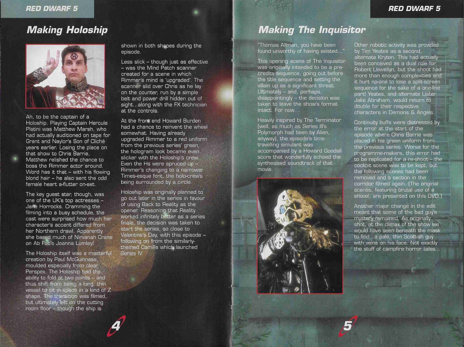 Inserts from BBCDVD 1592